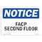 Signmission OSHA Notice, 5" Height, FACP Second Floor Sign, 7" X 5", Landscape OS-NS-D-57-L-12415 - alternate 1